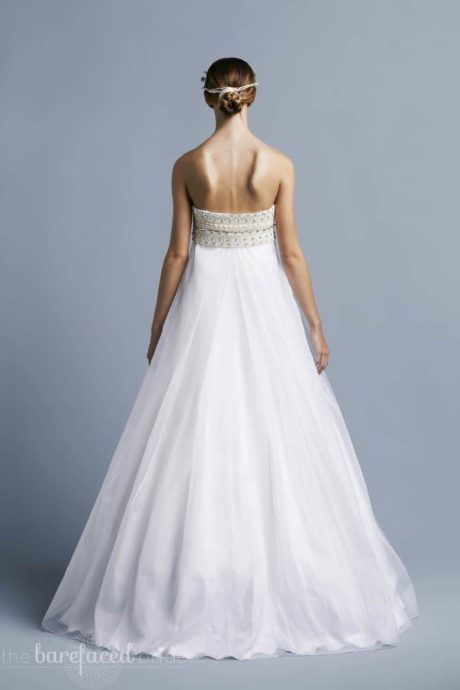Pearls-Palms-Strapless-Wedding-Gown