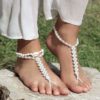 Free-spirited. Effortlessly beautiful. Adventurously cool. Forever Soles was created for the bride who wishes to romantically revel in the love, joy and breathless anticipation of her wedding day. The Fiji Foot Jewellery features gorgeous pearls and stretch elastic. This brand new foot jewellery is available to try on at The Barefaced Bride studio.